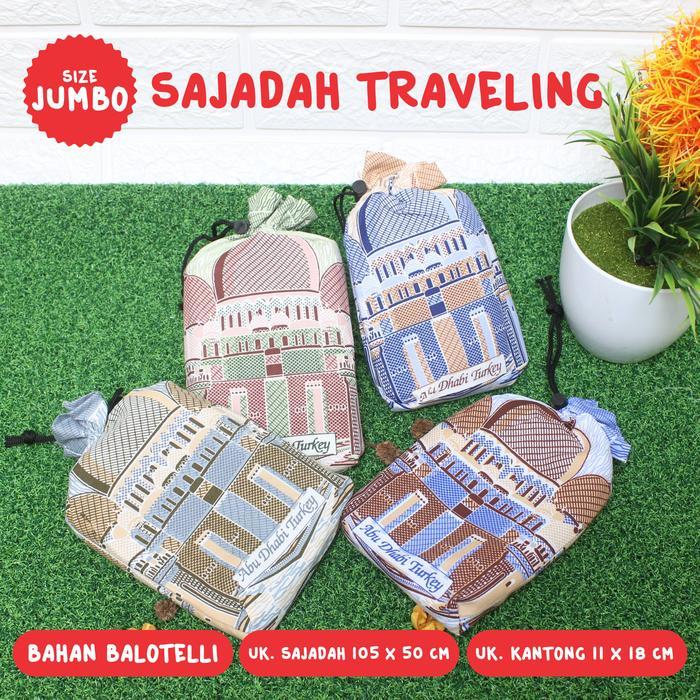 NEW Sajadah Poket Traveling / Sajadah Turki / Sajadah Tebal Murah Ukuran Jumbo Abu Dhabi Turkey Free