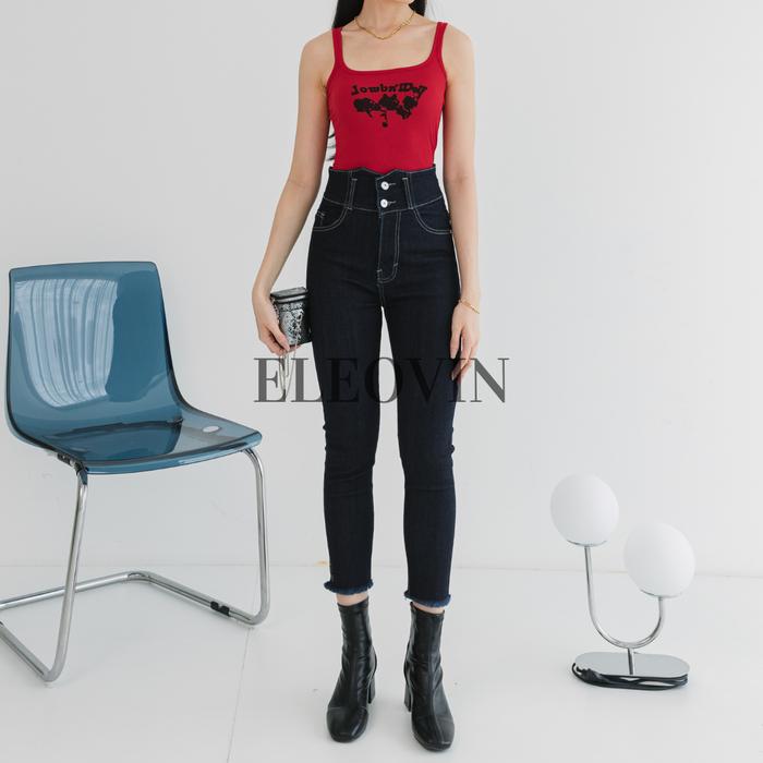 Eleovin Fashion Shinzuku x Sulis Jeans | Celana Panjang Highwaist Wanita Jeans Premium  Wanita Polos