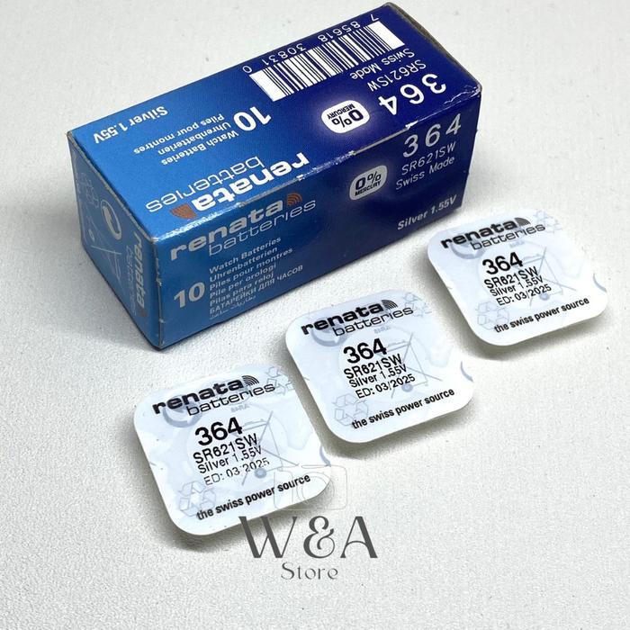 Ready Baterai Renata 364 Sr621Sw Baterai Renata 364 Renata 621 Original
