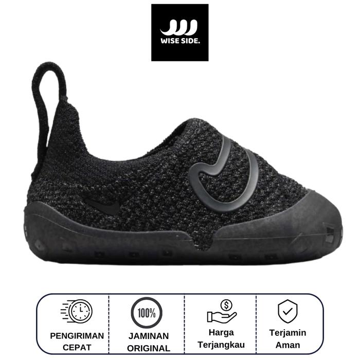 Sepatu Baby Nike Swoosh 1 Black Anthracite (TD) Baby Shoes FB3244-003 ORIGINAL