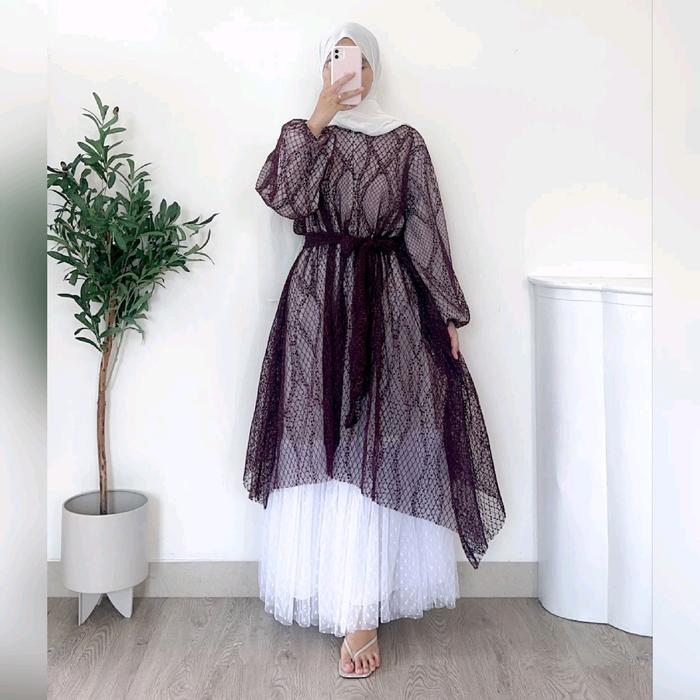 Queenza Maxy Gamis Pesta Gamis Wanita