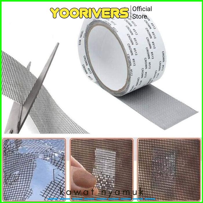 lakban kawat nyamuk repair lakban tambalan penutup kawat nyamuk berlubang Kawat Nyamuk Roll 2 Meter