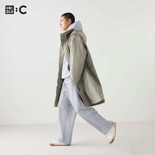 UNIQLO C Clare Waight Keller Men Sweat Wide Pants Celana Panjang Fit Lebar Pria Gray