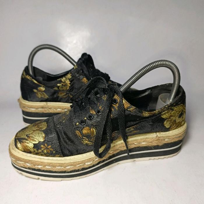 Prada leather loafers 37,5 size woman shoes