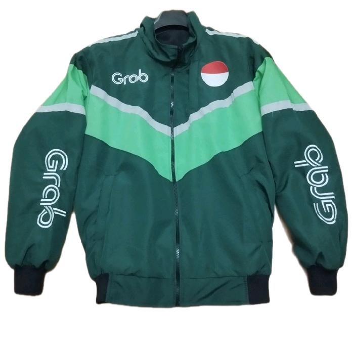Grab Jaket Grab Thailand Ukuran M Terbaru Trendy Dan Style Untuk Motoran Nyaman Dengan Desain Hijau 