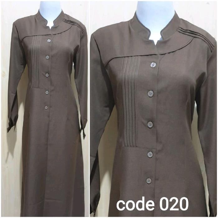 gamis dinas Pemda gamis dinas ASN gamis muslimah baju dinas pns Wanita Blazer Panjang