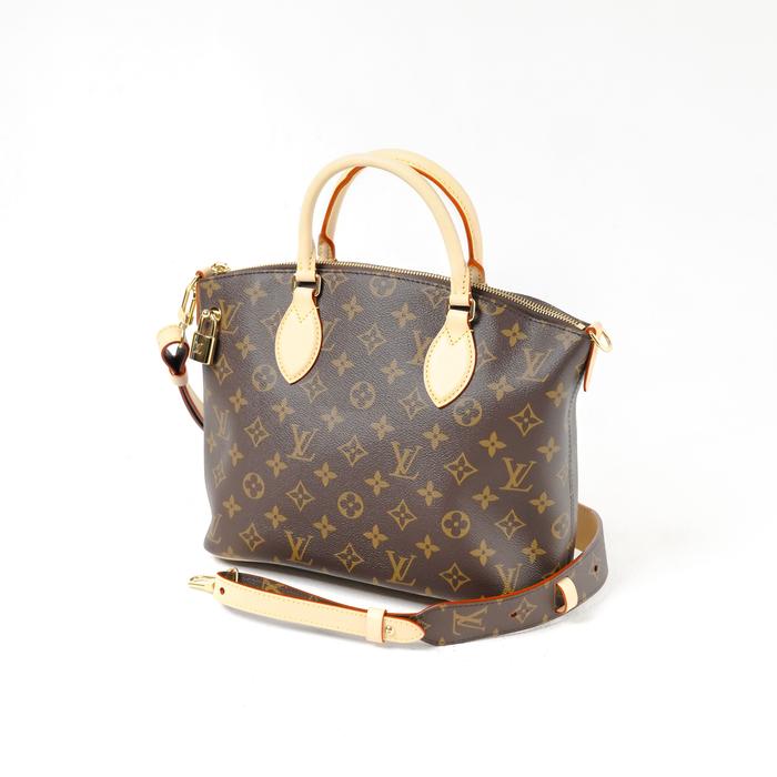 Tas LOUIS VUITTON LV LOCKIT PM ECLIPSE BROWN TOP HANDLE BAG 100% ORIGINAL
