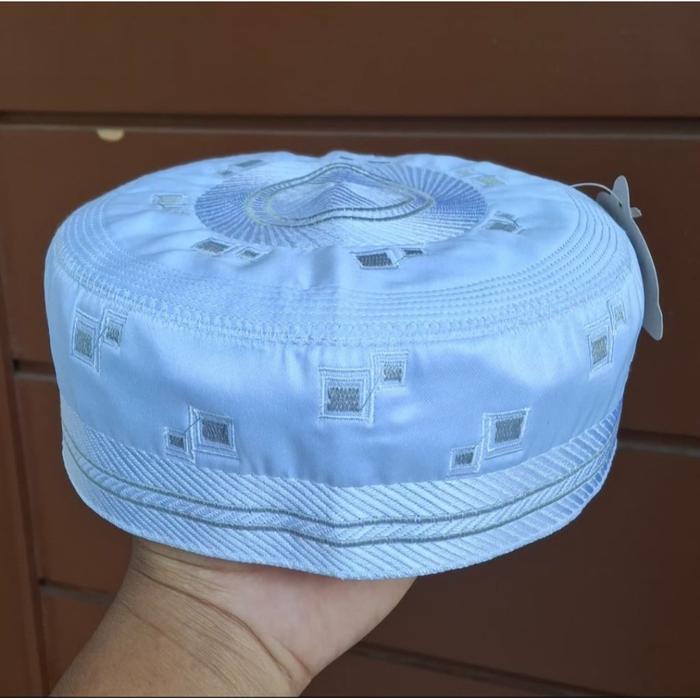 PECI Madinah Original/KOPIAH Madinah Bugis Original/Songkok Putih Dewasa Asli