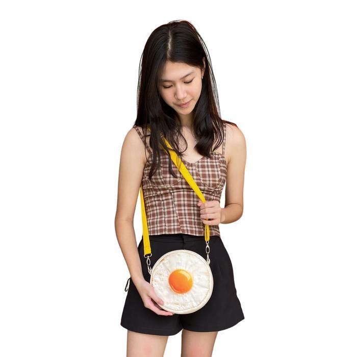 Tas Wanita Shouder Bag Telur Ayam Untuk Penggemar Telor Ayam Kampung