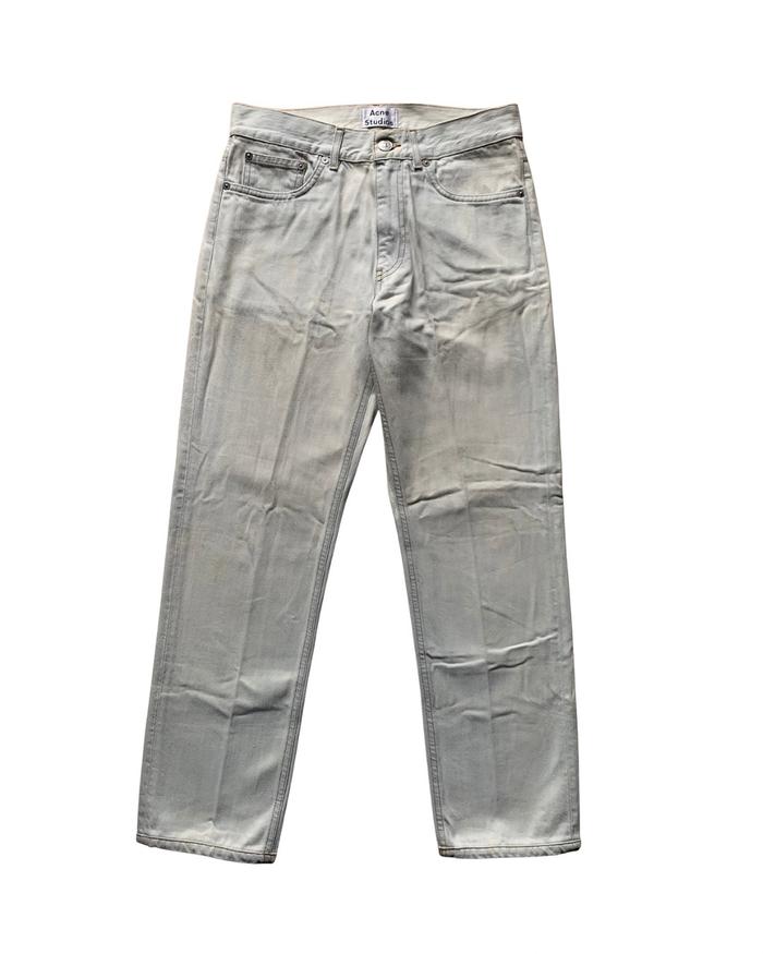 Authentic / Original Acne Studios - Boy Bleach Denim Trousers (Light Grey)