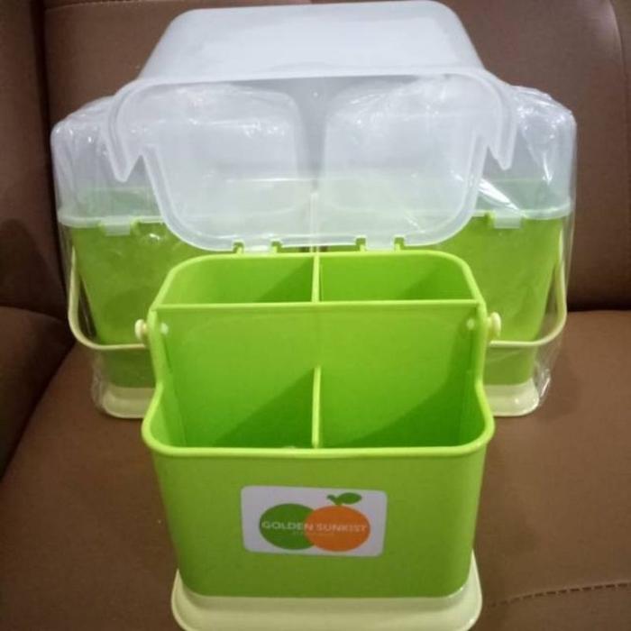 Tempat Sendok Golden Sunkist Tempat Sendok Tertutup Plastik Bpa Fre Tempat Sendok Garpu Tempat Pisau