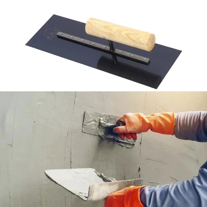 40 cm Plat Baja Karbon Trowel Epoxy Epoksi Alat Acian Tembok - Finishing Plastering Beton Bata Ringa