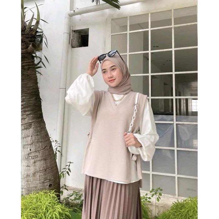 ETTRA VEST KNIT WANITA or ROMPI Muslim