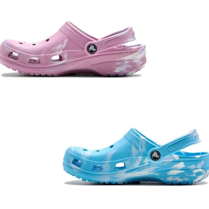 Crocs Sendal Detail Ringan Nyaman Mudah Dibersihkan Ukuran M5/P7 M6/P8 M8/P10 Sandal Pria Tali Tumit