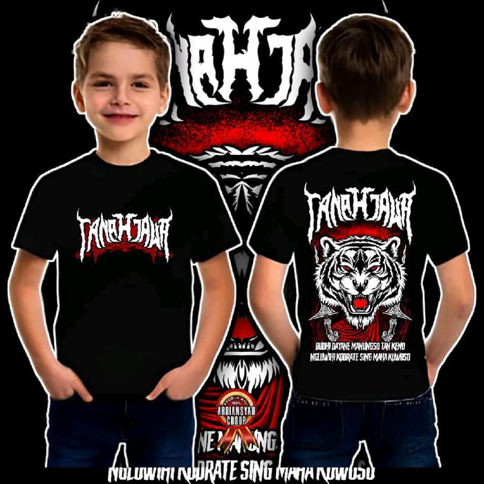 Kaos anak Tanah jawa keren desain macan distro