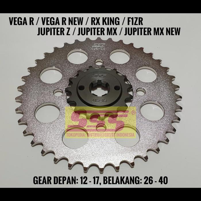 Gearset Girset Sss 415 Rx King Fizr Jupiter Mx Jupiter Z Vega R Rantai Gold Sss Hsbt / Regina #Grati