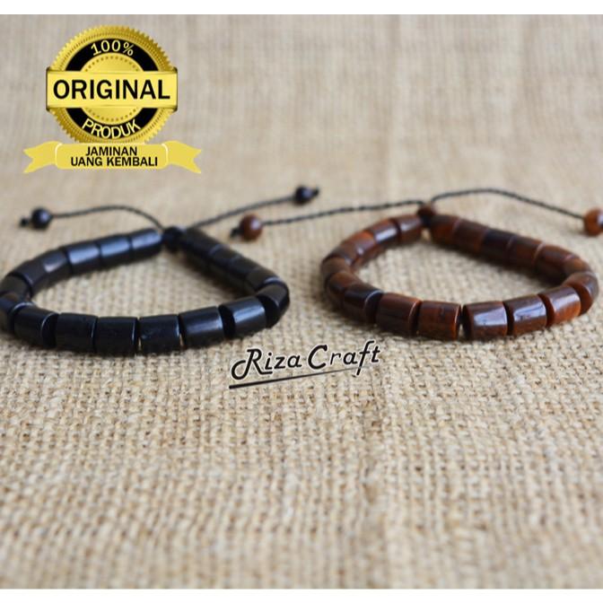 Gelang Natural Couple Kayu Kokka Kaukah Kokkah ASLI Original Turki Arab Mekah ukuran Marjan Besar