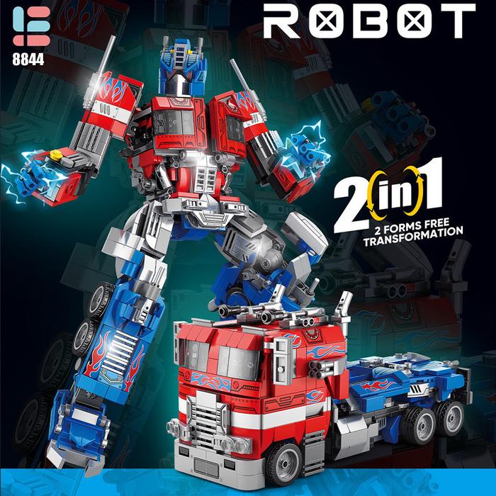 Mainan Anak Edukatif/Brick/Bongkar Pasang Transformer Robot Optimus Prime Robot Bumblebee