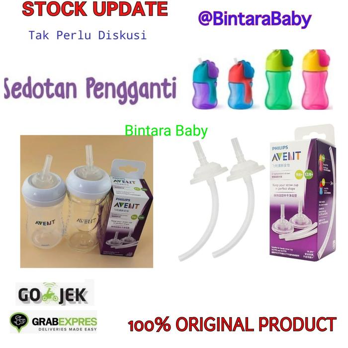 Sedotan Philips Avent Botol Sedotan Pengganti Avent Replacement Straw / Bendy Straw / Sedotan Avent 