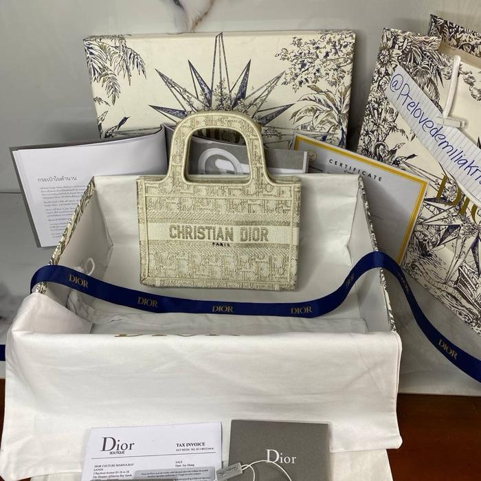 Preloved mini tote book canvas bag