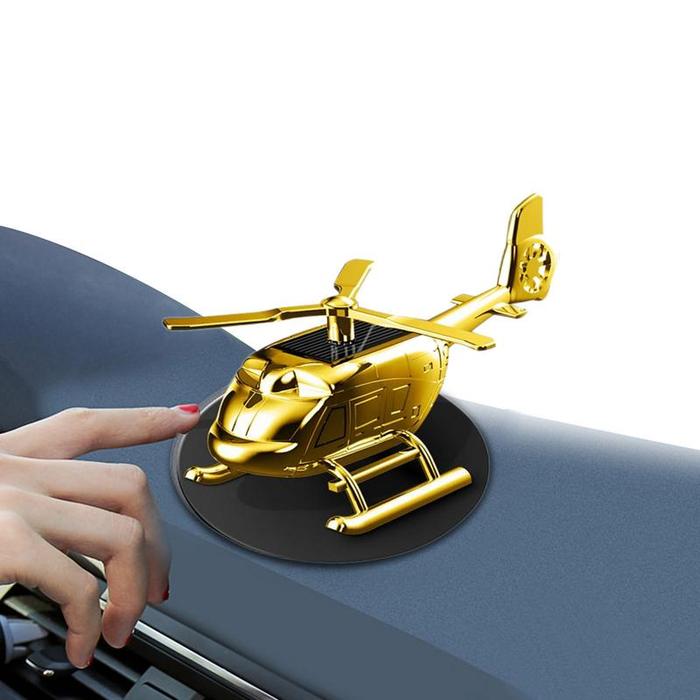 Solar Rotating Helicopter Aromatherapy Decorative Helicopter Home