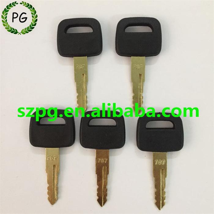 5PCS 787 Ignition Key for Komatsu Excavator Dozer Loader Heavy