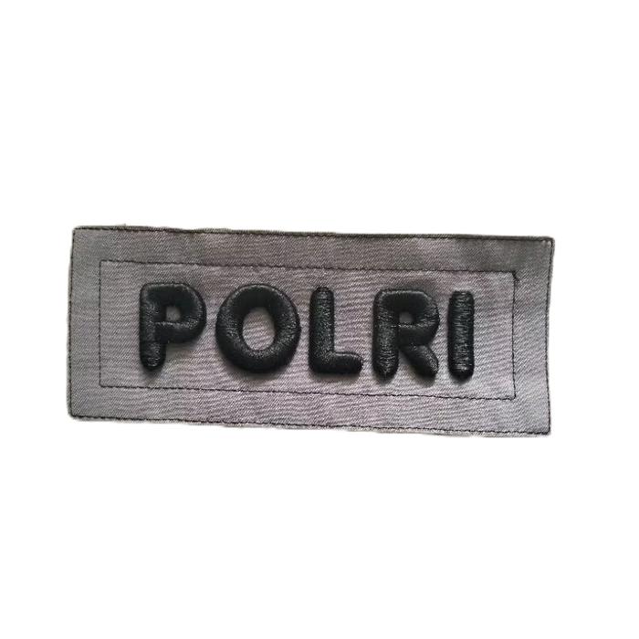 Bordir Timbul Polri Untuk Baju PDL Polri