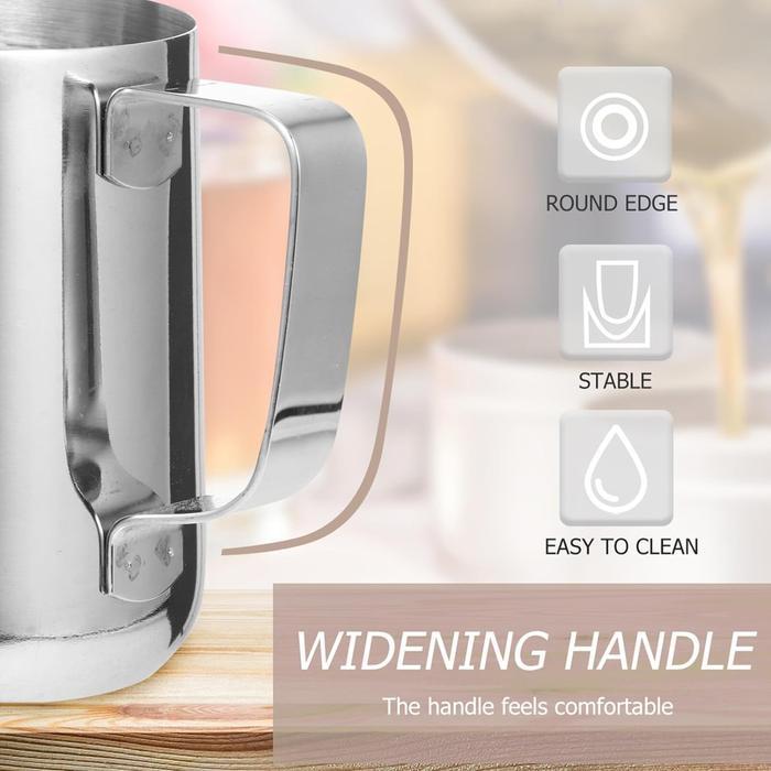Milk Jug 350ml 400ml 1000ml Alat Kopi Latte Art Barista Dengan Ukuran