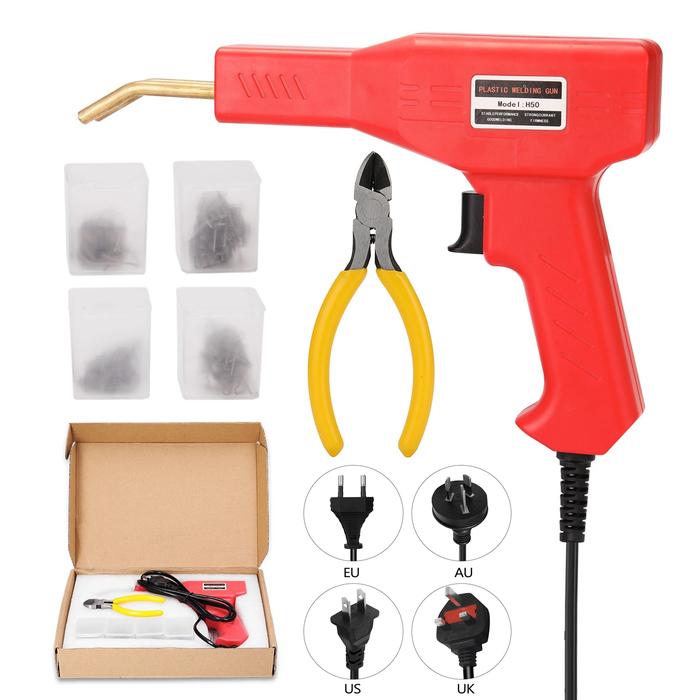 Mesin tembak Las PLUG EU/AU/US/UK mesin las Stapler panas besi solder