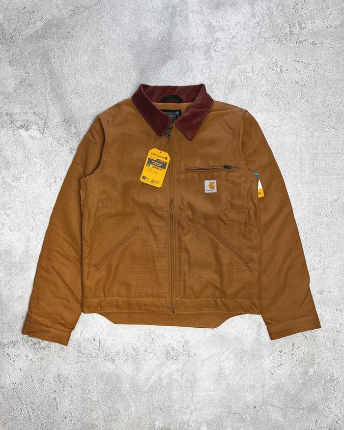 Carhartt 103828 Detroit Jacket Duck Blanket Lined Brown