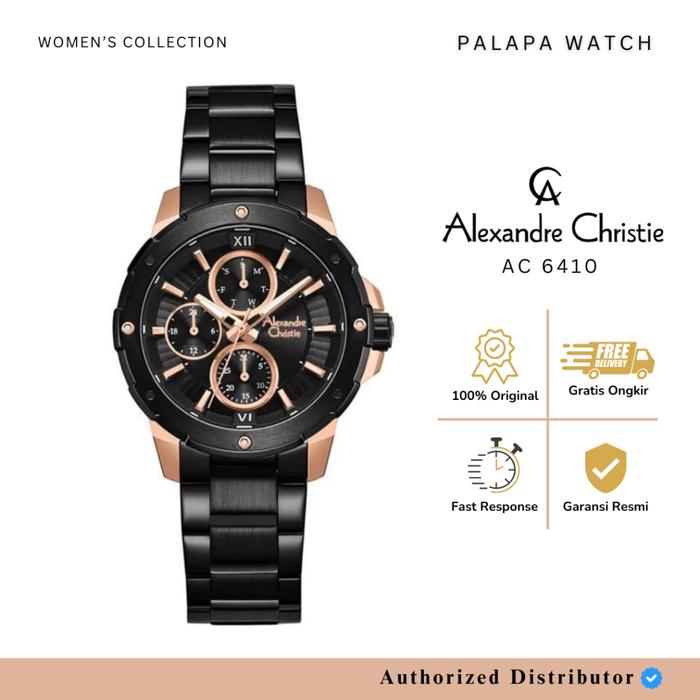 JAM TANGAN WANITA ALEXANDRE CHRISTIE AC 6410 / AC6410 / 6410 RANTAI ORIGINAL BEST QUALITY