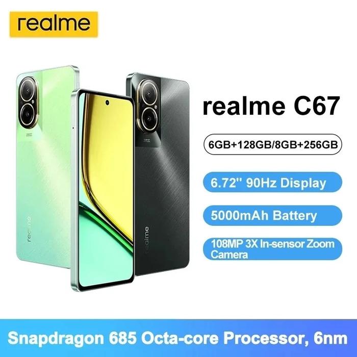 Global Verison Realme C67 Snapdragon 685 6.72'' 90Hz Display 108MP AI