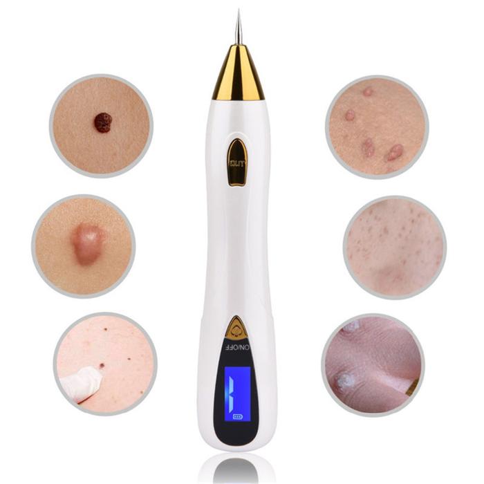 Wajah Baru Alat Make Up Bintik Tahi Lalat Removal Laser Pen USB LCD