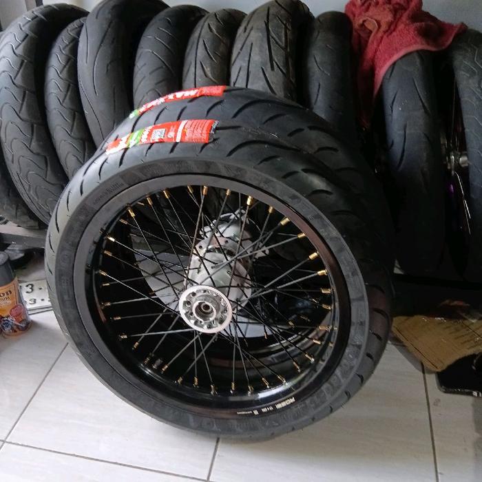 whelset supermoto klx 250 300 baru ban maxxis