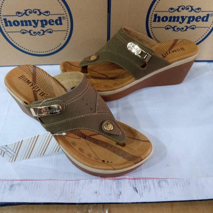 sandal wedges wanita Homyped sandra-n 71 original jendal jepit tinggi
