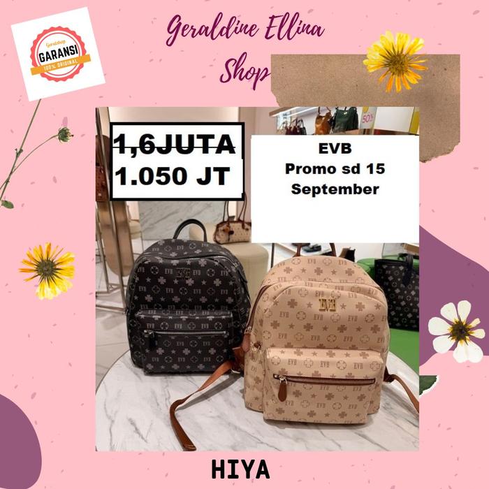 Tas ransel backpack EVB wanita seri HIYA original 100%