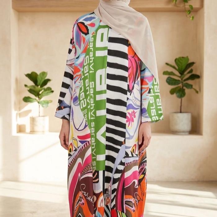 Abaya Kaftan by SarahVi bahan silk premium