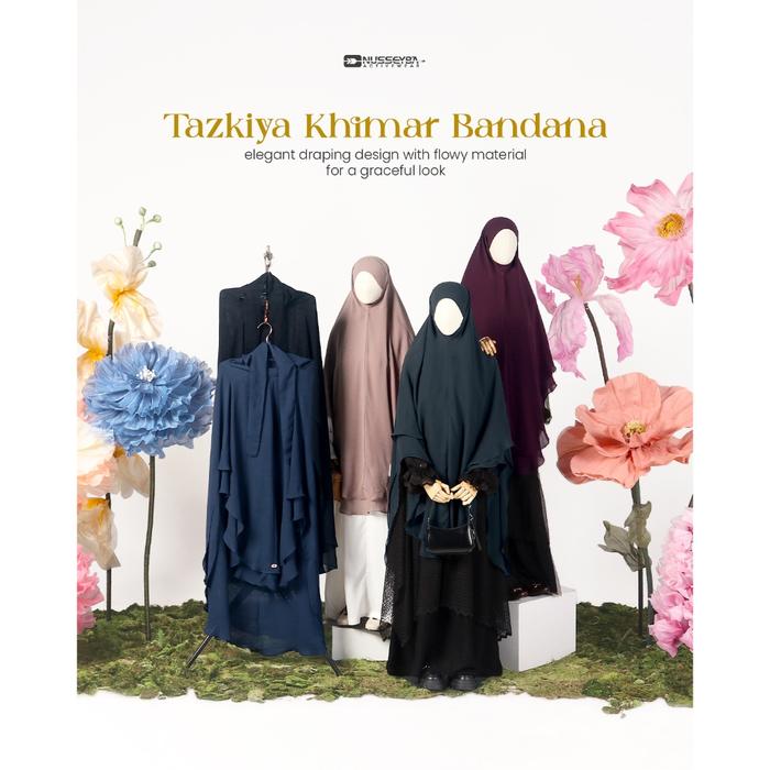Nusseyba Tazkiya Khimar Bandana Bahan Arabeschi By Sultan Khimar Syari Khimar Umroh Aa