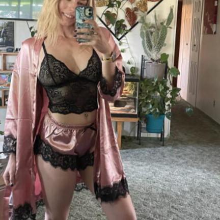 TERLARIS { MyReseller } Lingerie Edition Full Set Kimono Include Bra CD Corak Lace Transparan Seksi 