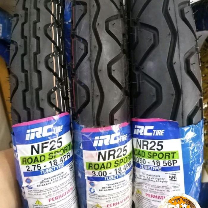 IRC NF25 / NR25 275-17 / 300-17 / 100/90-17 / 80/100-17 / 275-18 / 300-18 Tubetype (non tubeless) Ba
