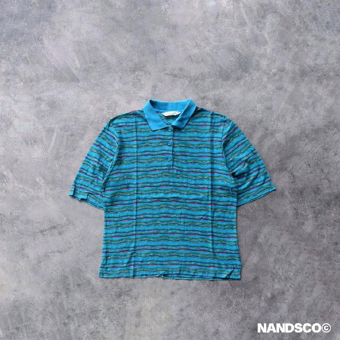 CHARGE RENOWN Pattern Poloshirt - Turqouise Green