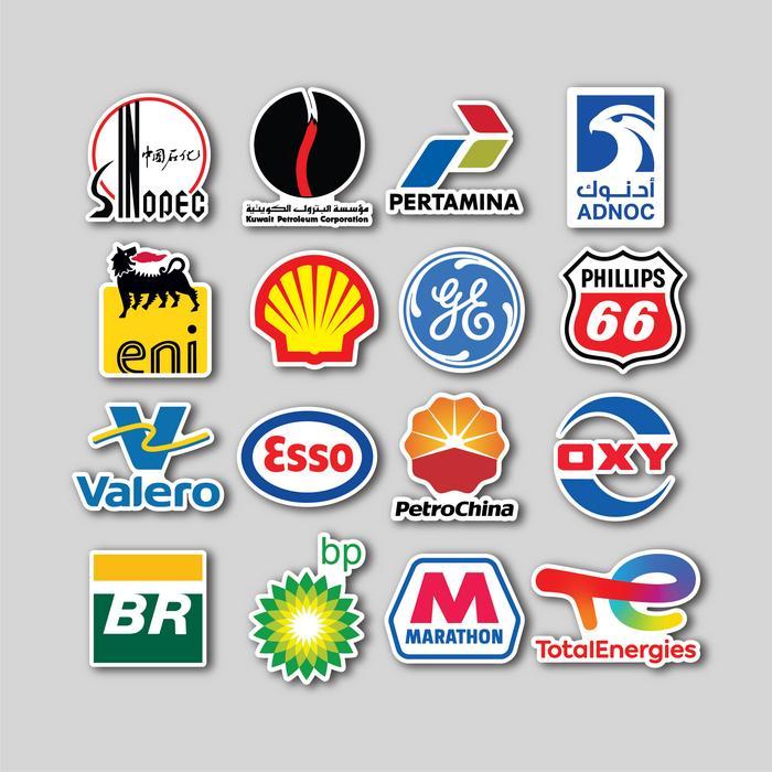 STICKER OIL AND GAS COMPANY / STICKER LAPTOP / STICKER HELM / STICKER PREMIUM
