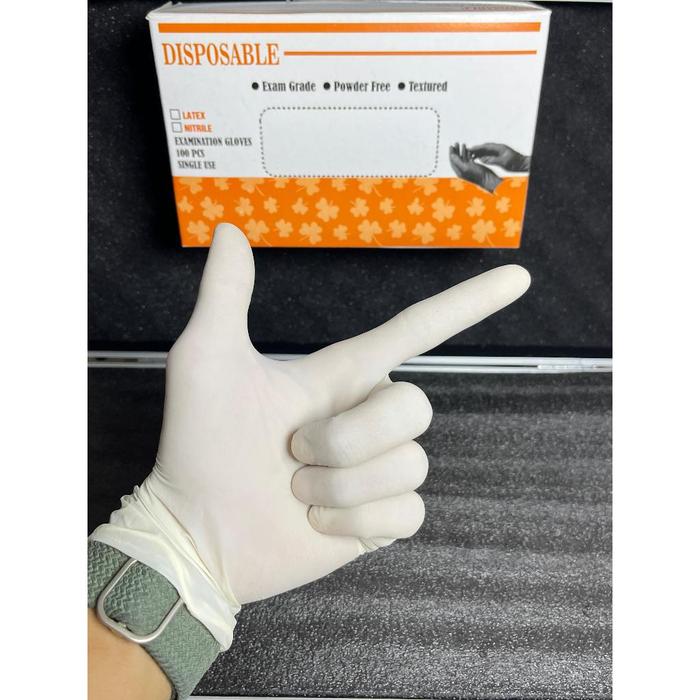 Sarung Tangan/Handscoon Latex Disposable isi 100  Powder