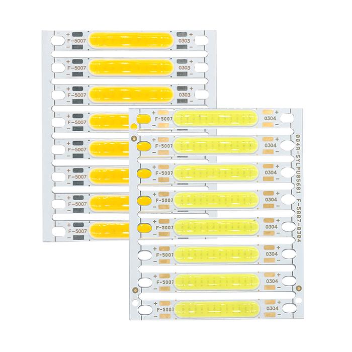 8pcs 1W 3W 5W 300mA COB LED Light Chip 3V 9V 12V 15V 17V For