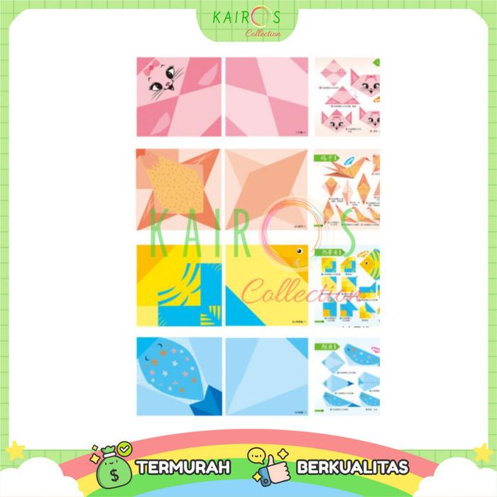 Colorful Origami Mainan Montessori Kertas Lipat Bahasa Mandarin