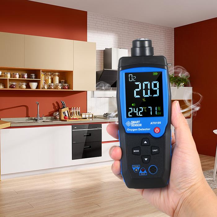 O2 Meter Automotive Gas Analyzer Oxygen Detector Monitor Rechargeable