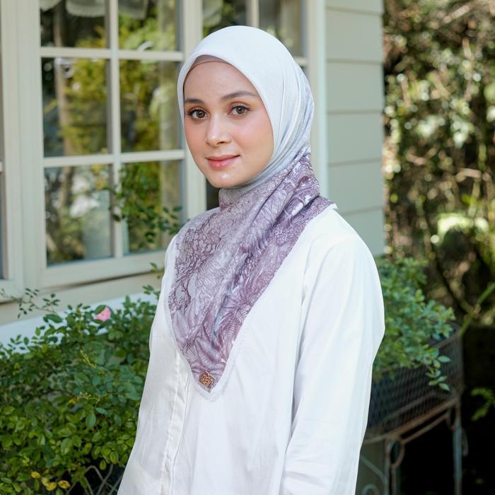 ORIGINAL Radwah - Jouyance Scarf - Hijab Motif Segi Empat - Hijab Printing READY STOCK