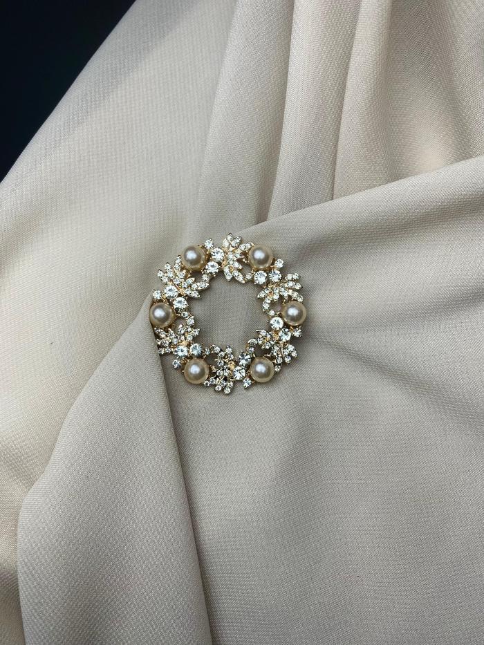 DISKON {SALE TANPA BOX} Radwah - Perlina Brooch - Bross Hijab - Pin Hijab