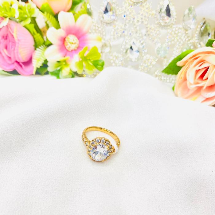 PERHIASAN ACCESSORIES XUPING PREMIUM LAPIS EMAS DANGAN MODEL PERMATA ZIRCONIA FULL KUALITAS INTERNAT