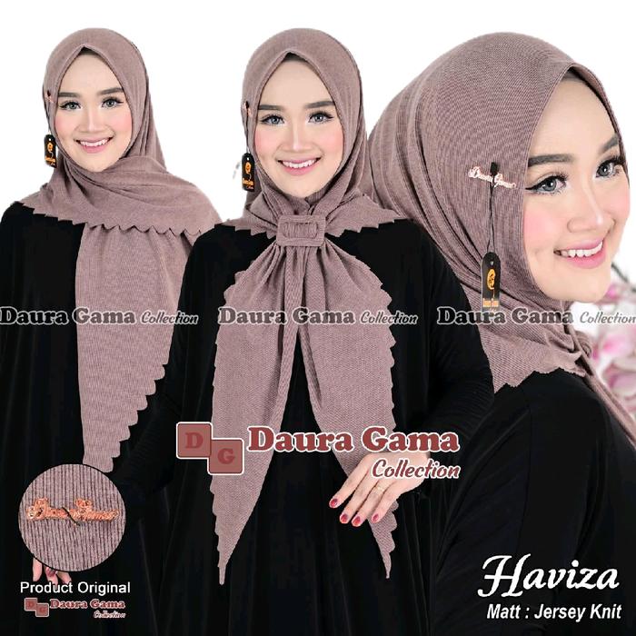 Daura Gama Haviza Jilbab Knit Instan Daura Gama Collection Matt Jersey Knit Original